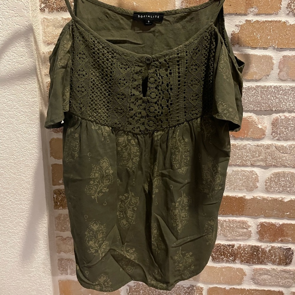 Green blouse